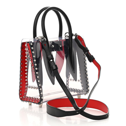 Christian Louboutin PVC Calfskin Spiked Mini Paloma Black 3 of 13