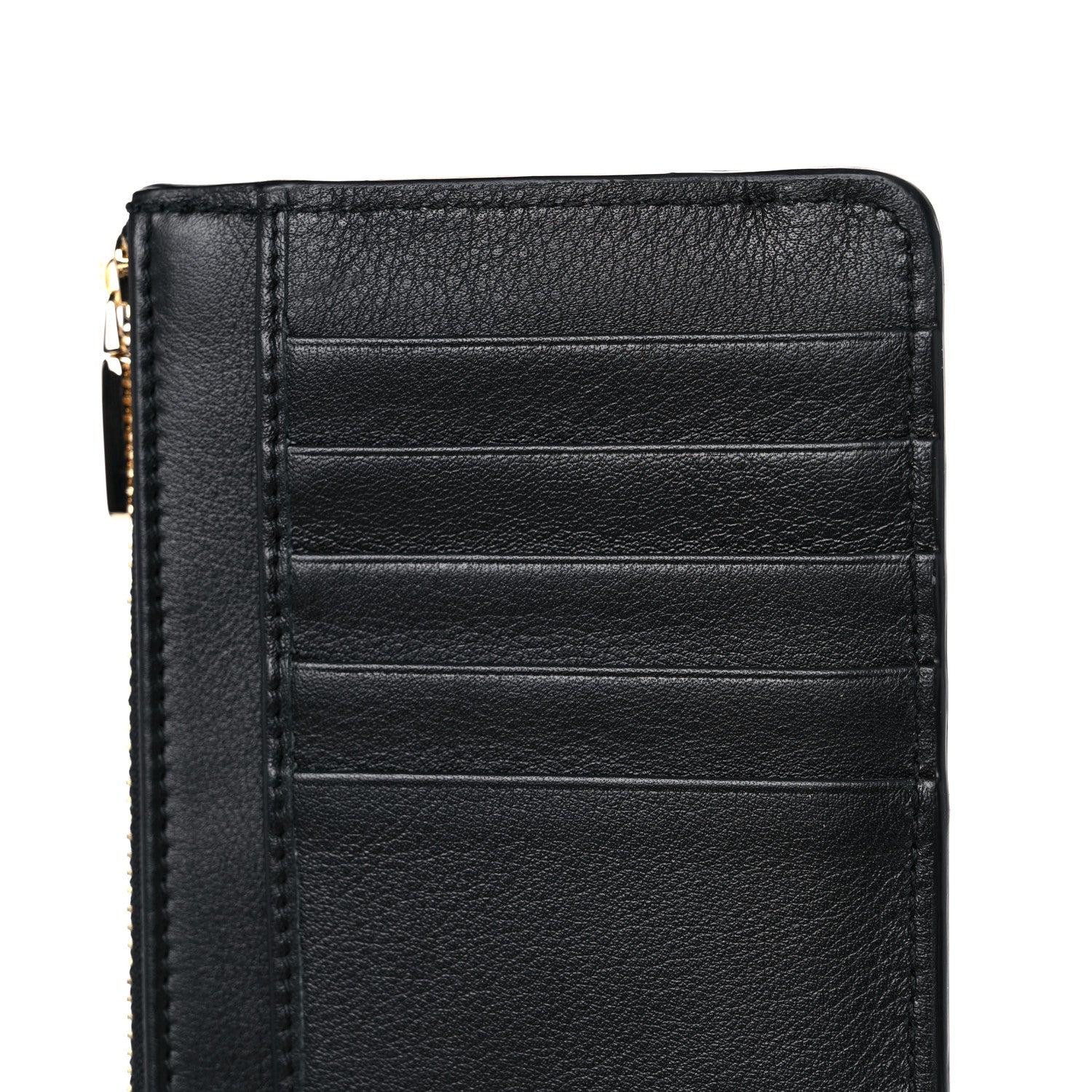 Dolce & Gabbana Calfskin Zip Card Holder Black 7 of 8