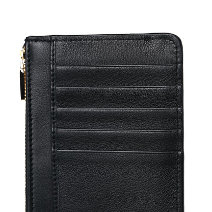Dolce & Gabbana Calfskin Zip Card Holder Black 7 of 8