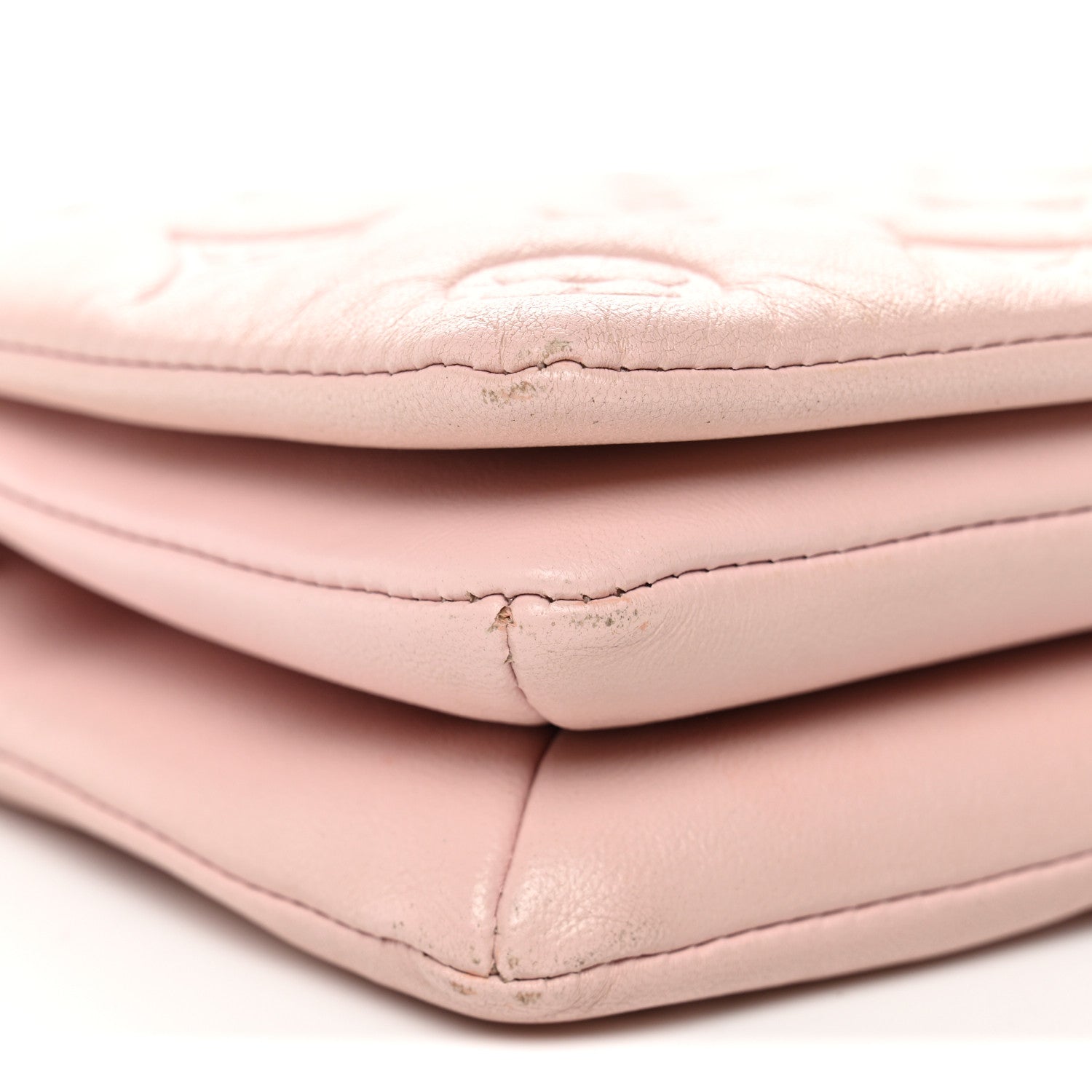 Louis Vuitton Lambskin Embossed Monogram Pochette Coussin Rose 8 of 10
