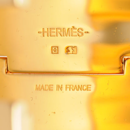 Hermes Enamel Extra Wide Clic Clac H Bracelet PM Orange 4 of 4