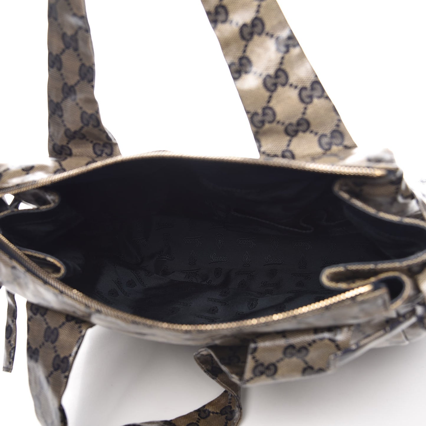 Crystal Monogram Hysteria Tote Navy Blue