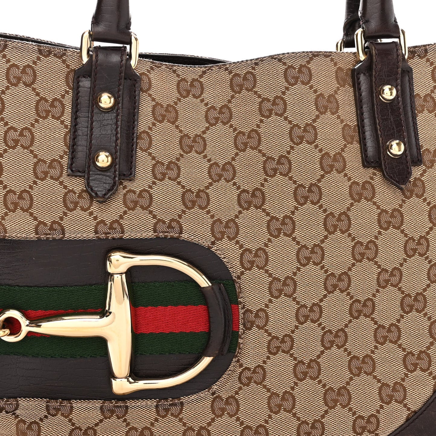 Monogram Medium Hasler Tote Dark Brown