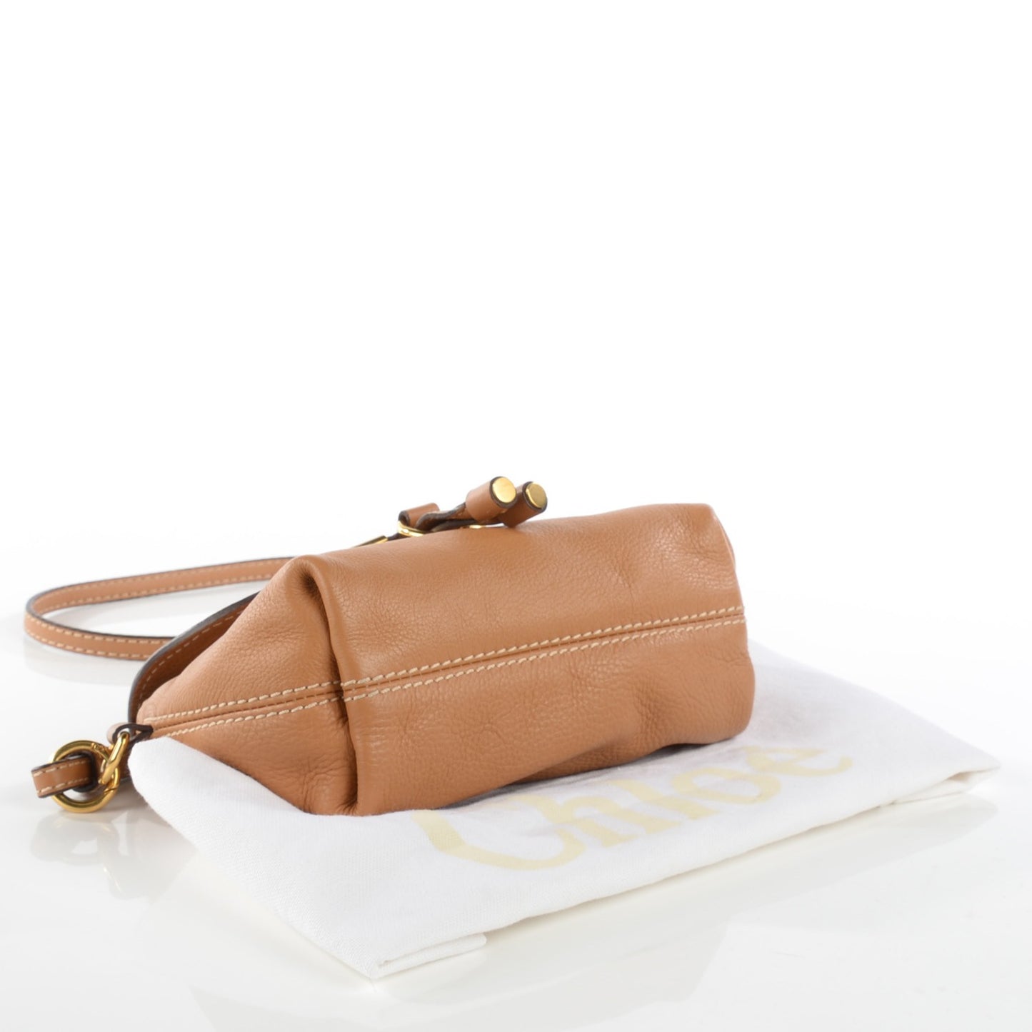 Calfskin Small Marcie Crossbody Bag Ochre
