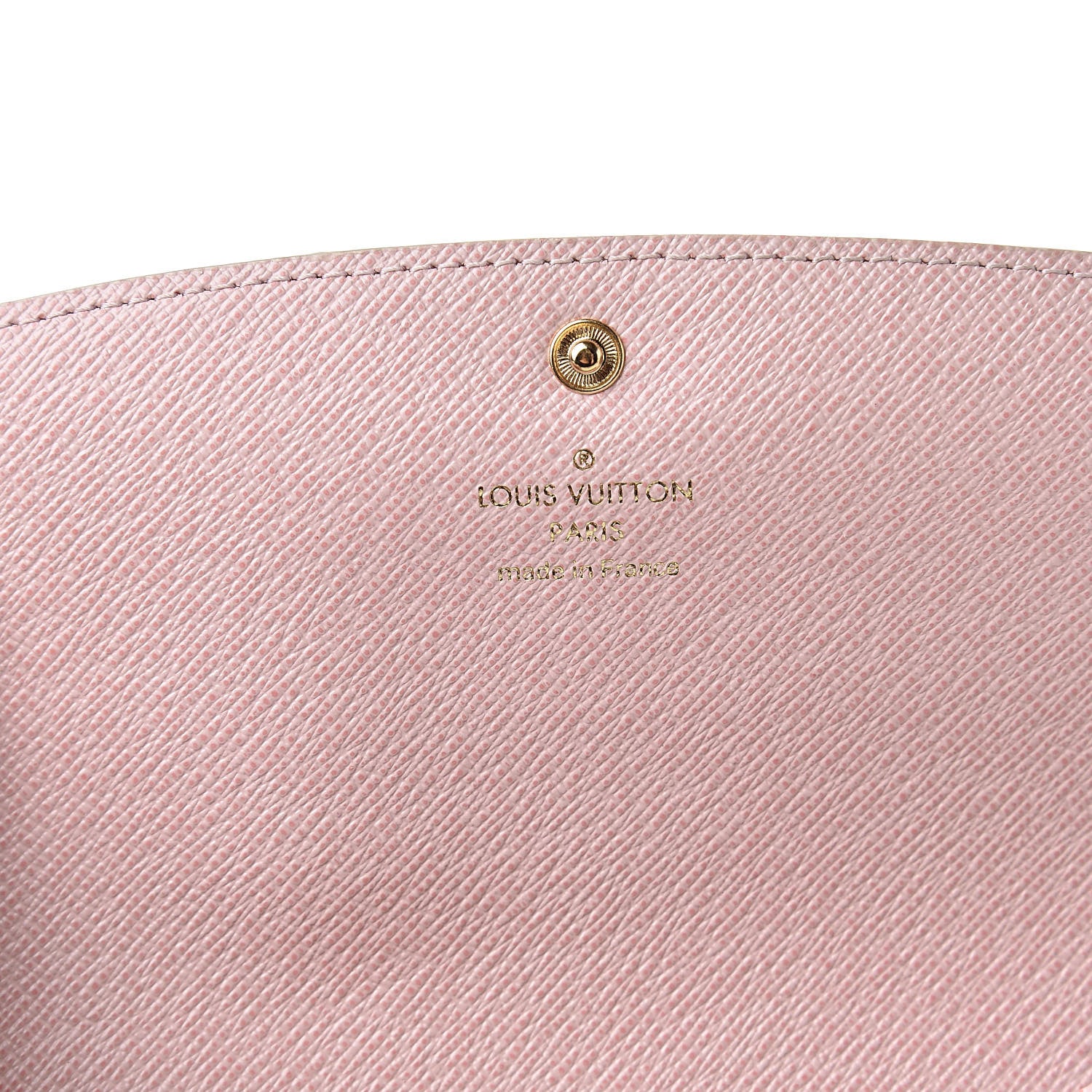 Louis Vuitton Damier Azur Emilie Wallet Rose Ballerine 6 of 14
