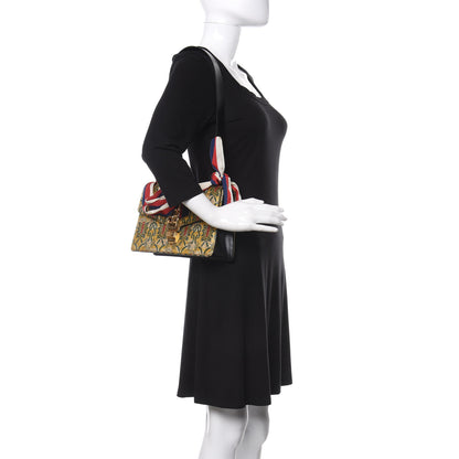 Gucci Iridescent Brocade Small Sylvie Shoulder Bag Gold 2 of 12