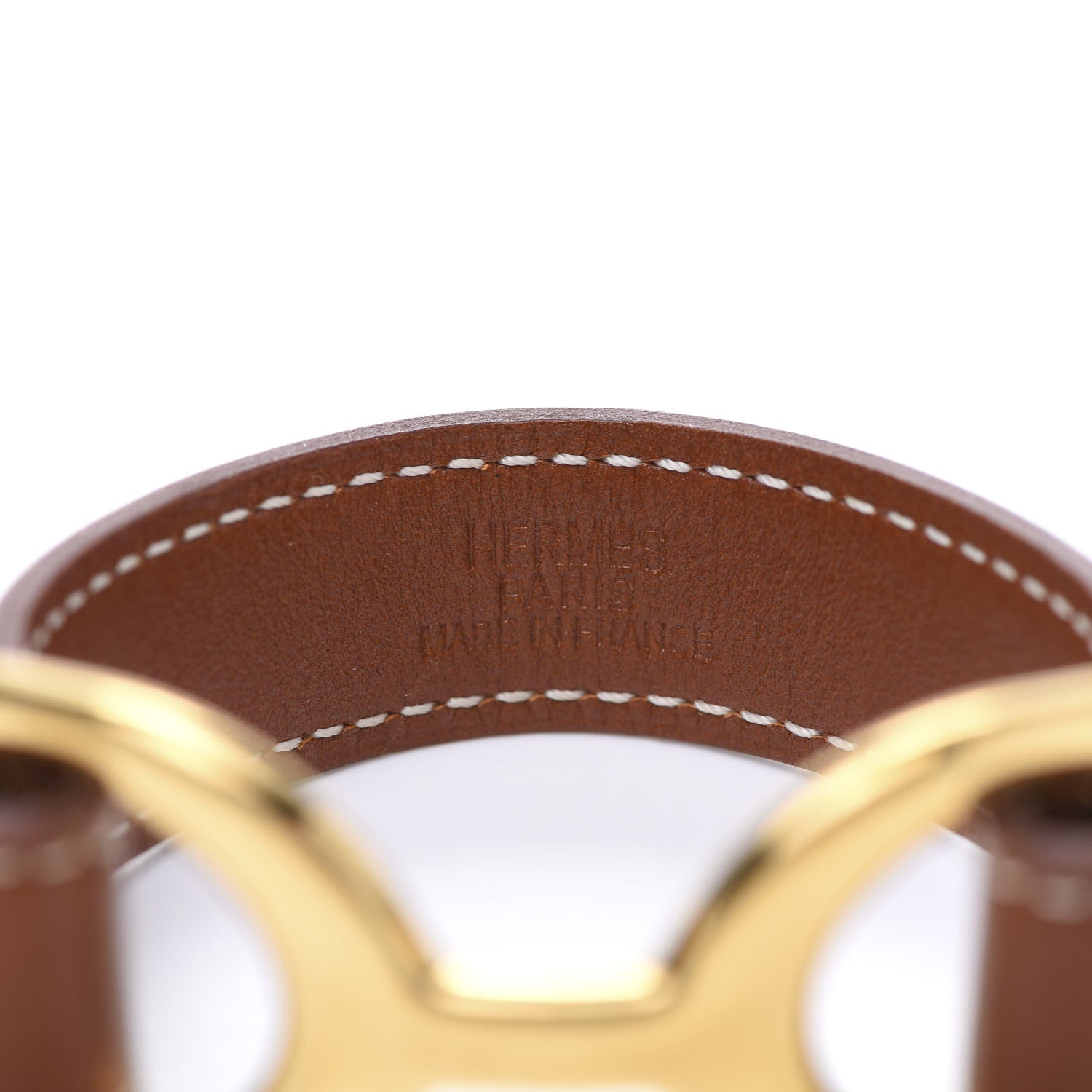 Hermes Barenia Pavane Cuff S Fauve 5 of 5