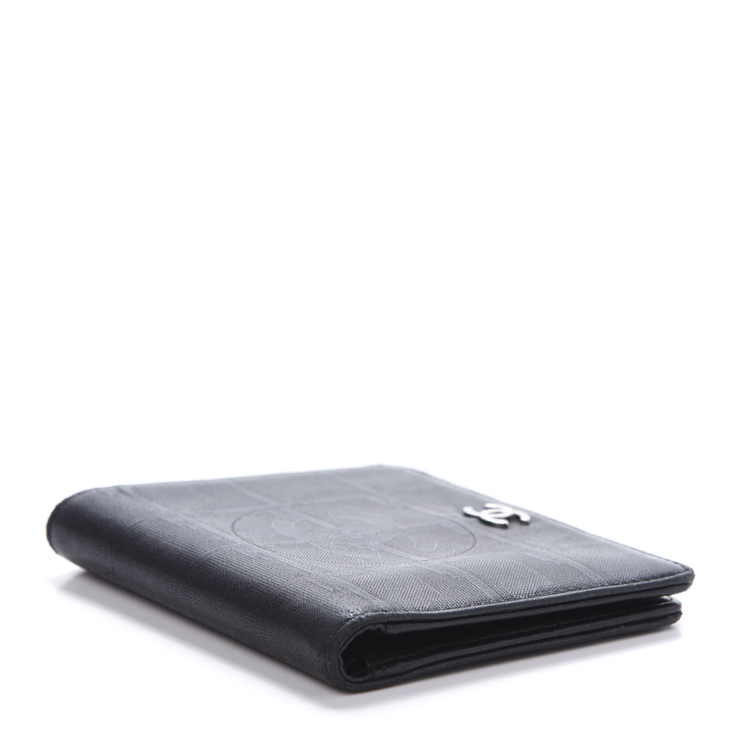 Chanel Embossed Lambskin Travel Bi-Fold Wallet Black 5 of 12