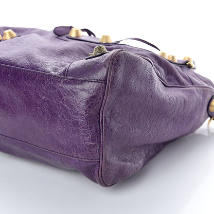 Balenciaga Agneau Giant 21 Gold Hardware Velo Dark Violet 6 of 7