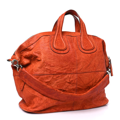 Givenchy Wrinkled Lambskin Large Nightingale Orange 3 of 8