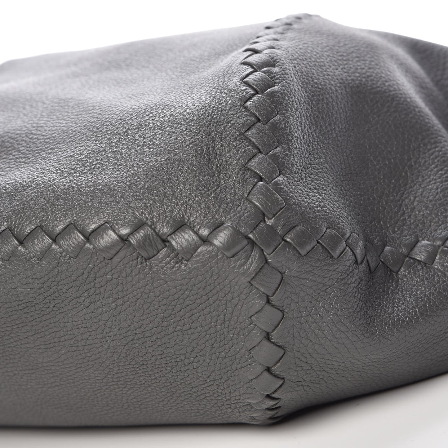 Cervo Deerskin Large Hobo Light Grey