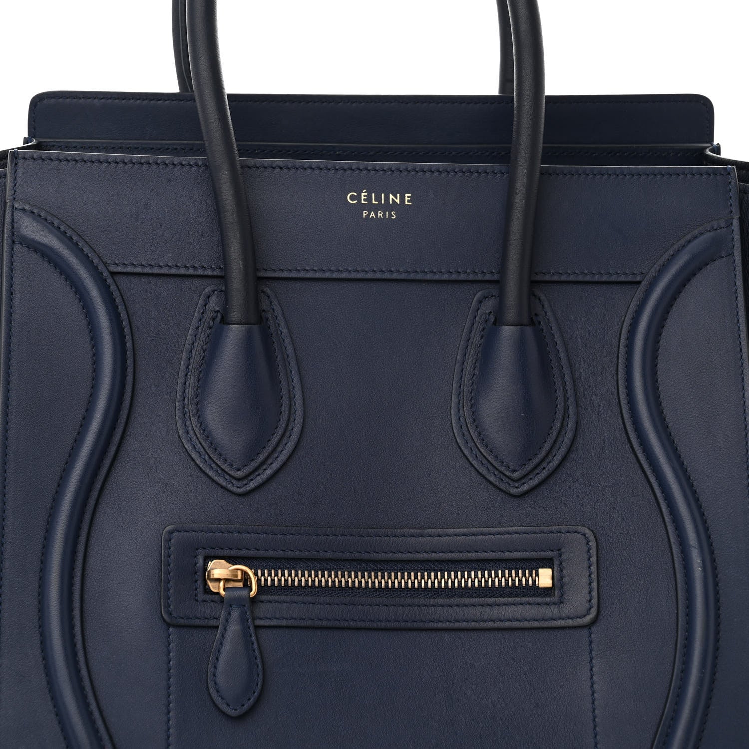Celine Smooth Calfskin Micro Luggage Navy Blue 7 of 13
