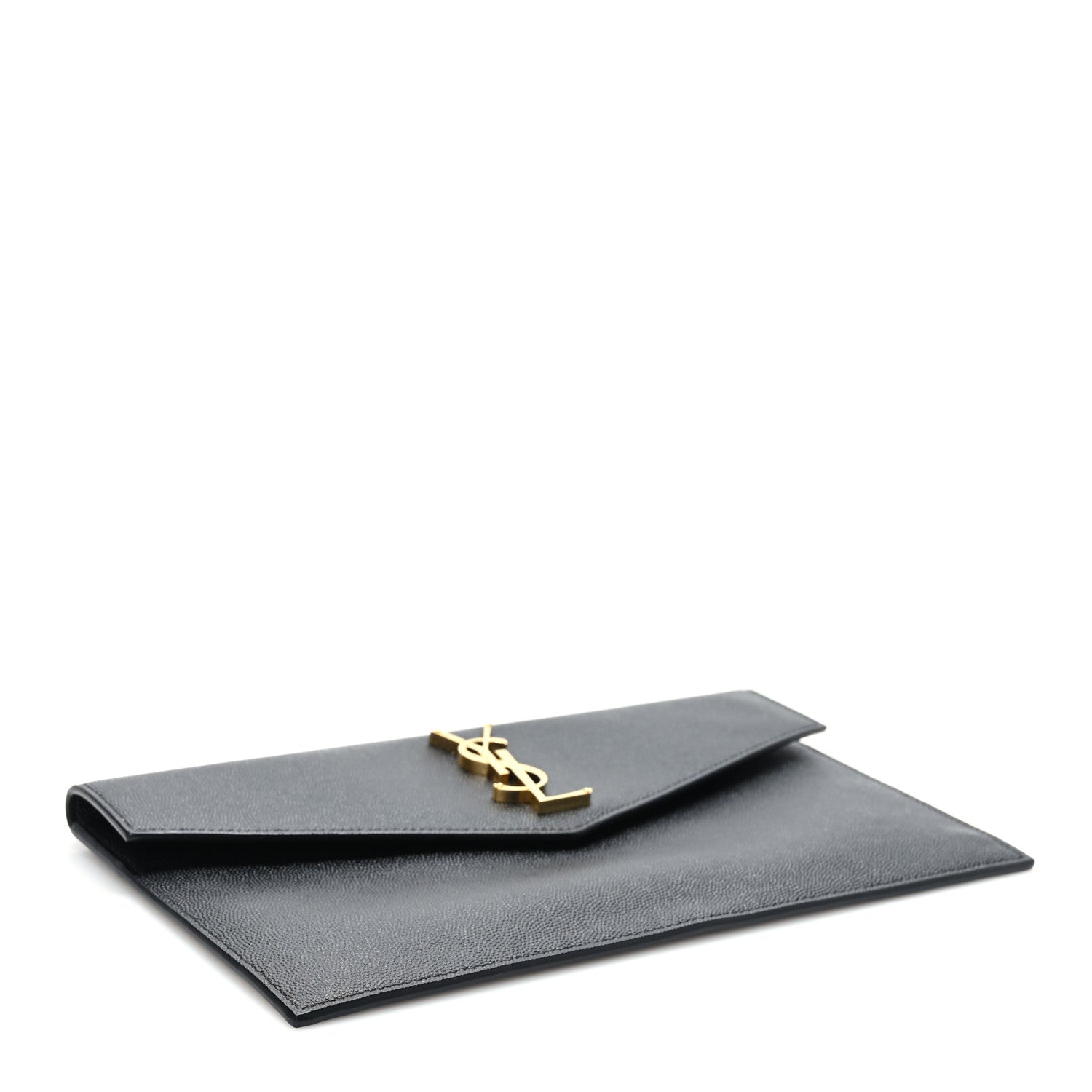 Saint Laurent Grain De Poudre Uptown Pouch Black 3 of 6