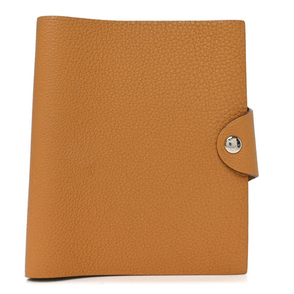 Hermes Taurillon Clemence Ulysse PM Notebook Cover Natural Sable 1 of 6