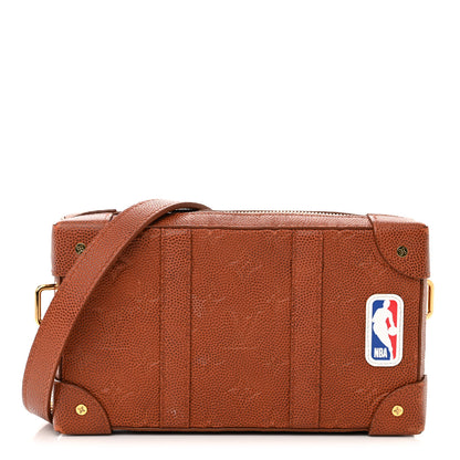 Louis Vuitton X NBA Monogram Embossed Ball Grain Cowhide Soft Trunk Wallet Brown 1 of 11