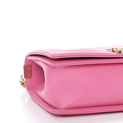 Chanel Calfskin Quilted Medium Boy Flap Pink 7 of 8