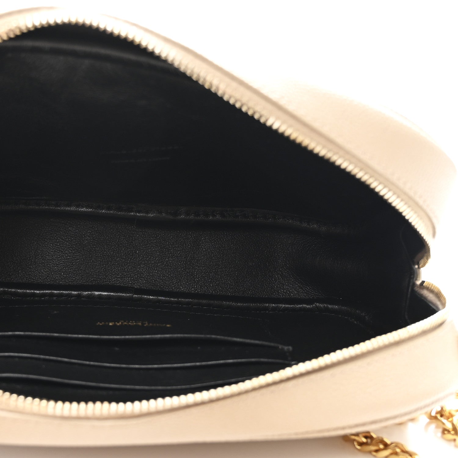 Saint Laurent Grain De Poudre Matelasse Monogram Mini Lou Camera Bag Dark Beige 5 of 11