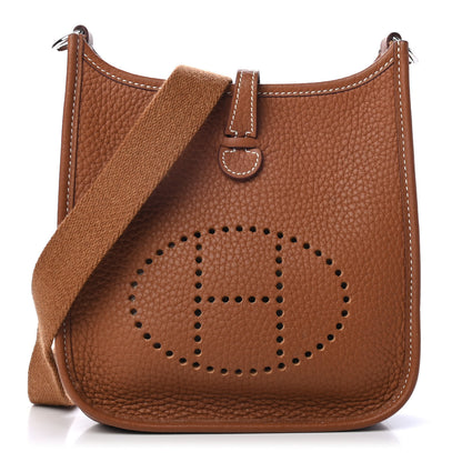 Hermes Taurillon Clemence Evelyne TPM Gold 1 of 4