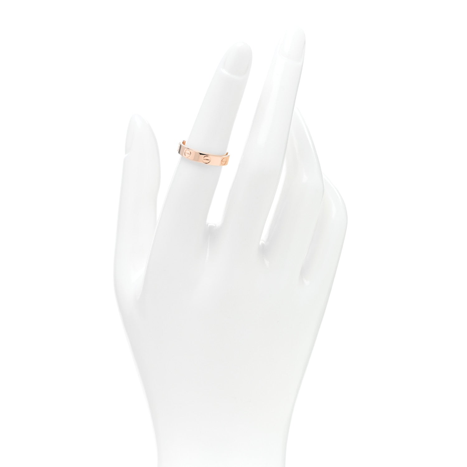 Cartier 18K Pink Gold 3.5mm LOVE Wedding Band Ring 51 5.75 2 of 5