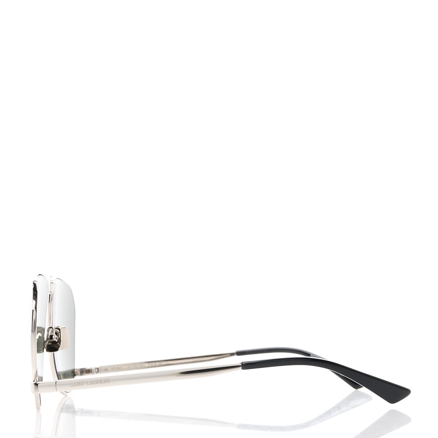 Saint Laurent Aviator SL 690 Dust Sunglasses Silver 3 of 9