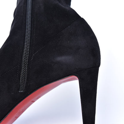 Christian Louboutin Veau Velours Alta Top 70 Over The Knee Boots 37.5 Black 8 of 10