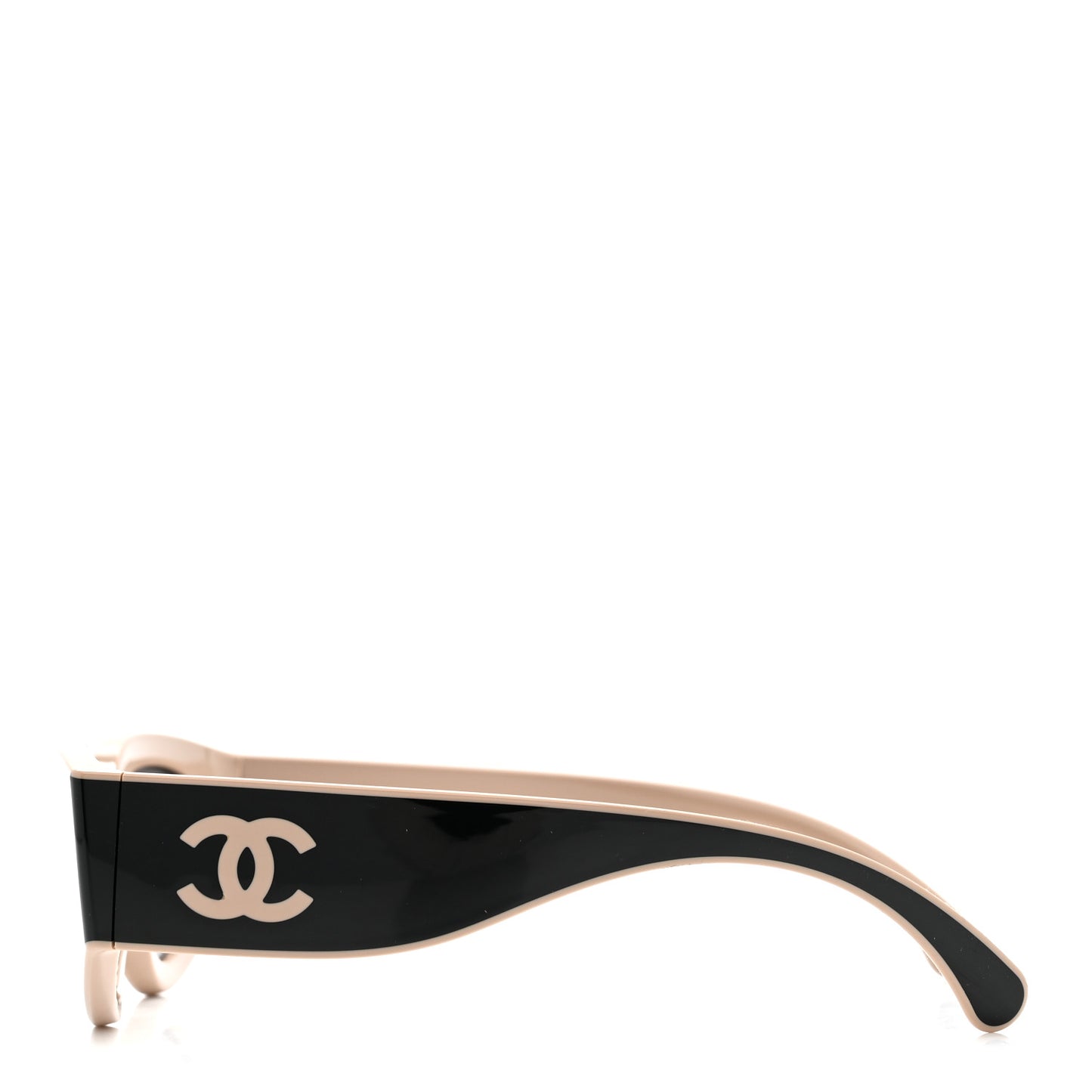 Acetate Cat Eye Sunglasses 6056 Black Beige