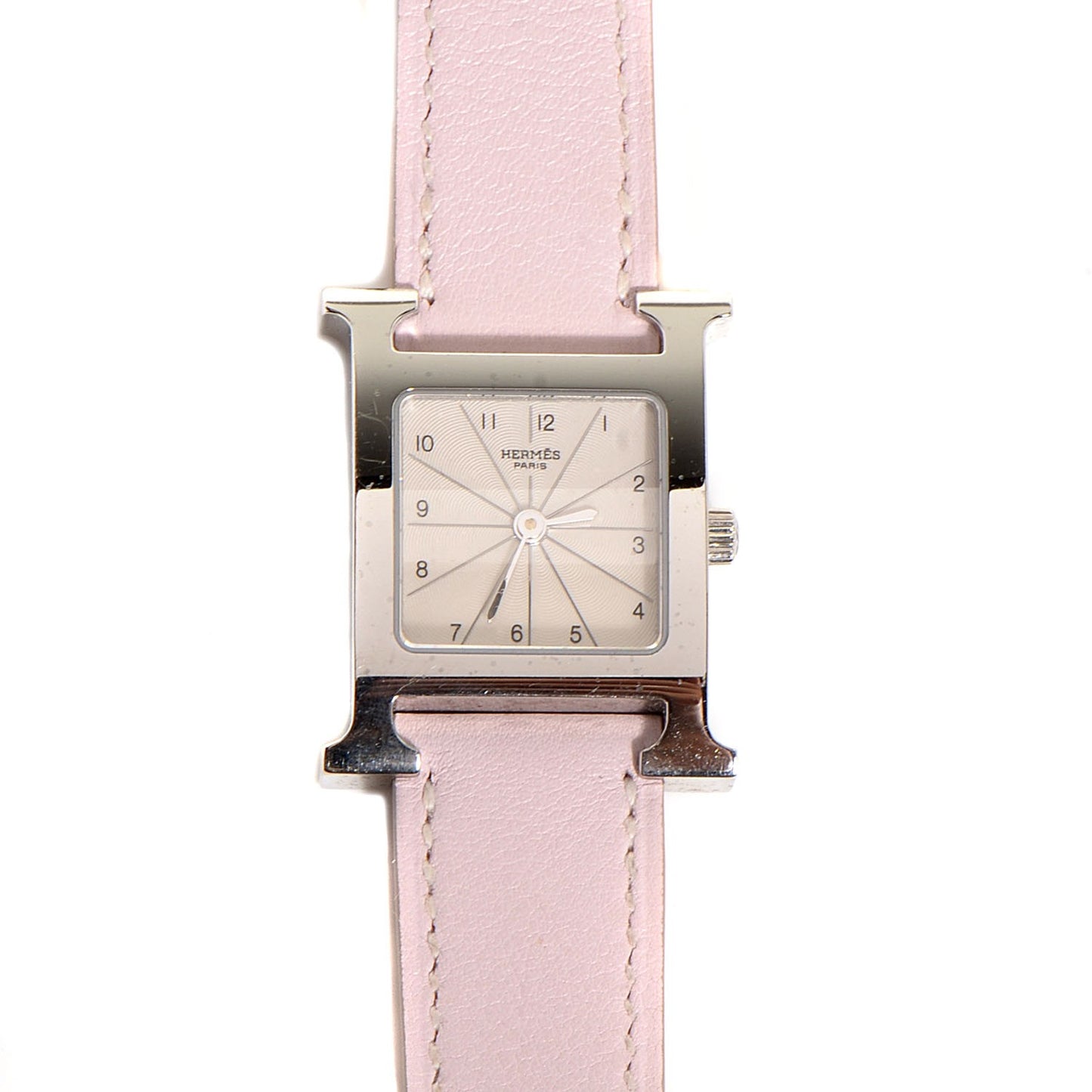 Stainless Steel Swift 21mm Heure H Hour Quartz Watch Rose Dragee
