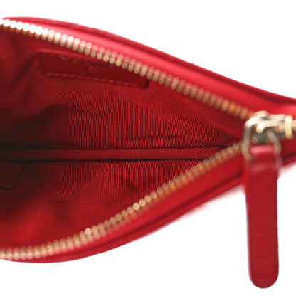 Chanel Caviar Quilted Small Cosmetic Case Red 5 of 8