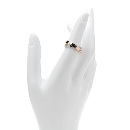 Cartier 18K Pink White Gold 6 Diamond LOVE Ring 52 6 2 of 5