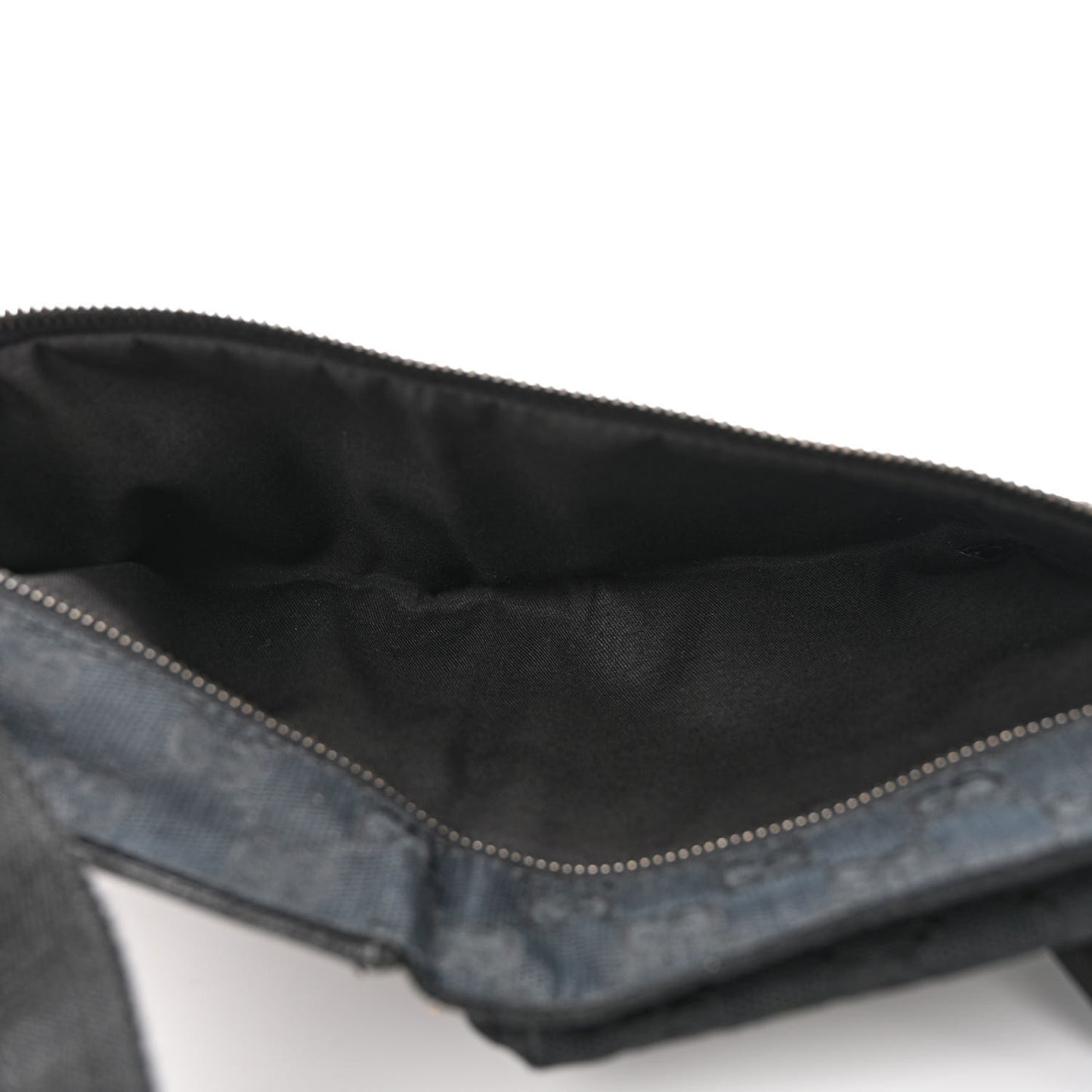 GG Monogram Double Pocket Belt Bag Black