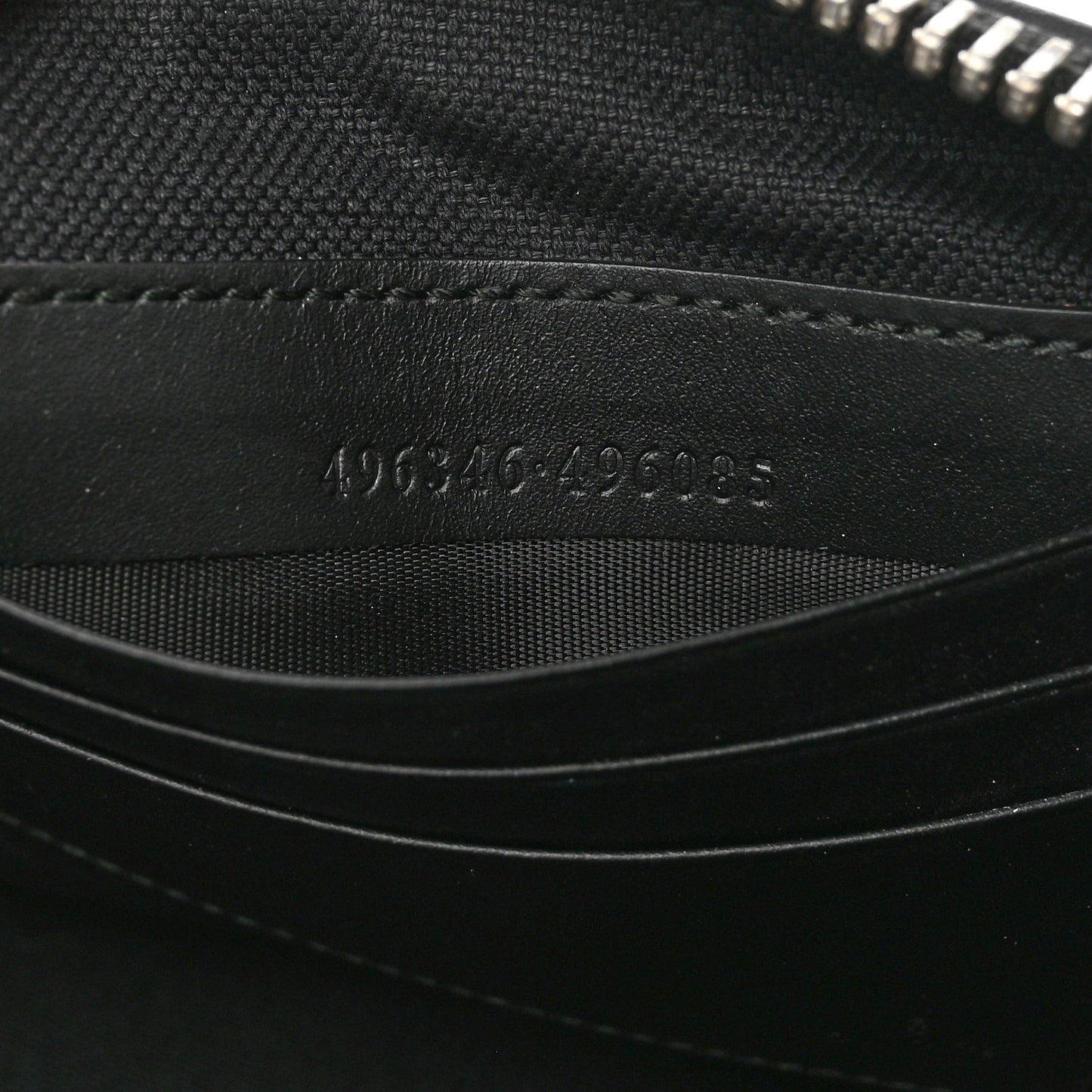 GG Supreme Monogram Night Courrier Zip Wristlet Pouch Black Multicolor