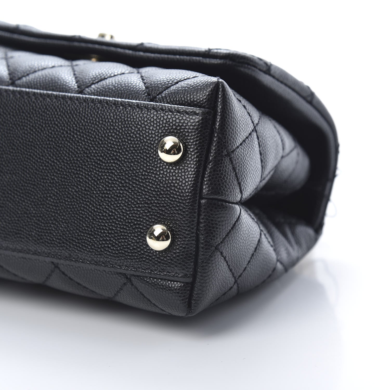 Chanel Caviar Quilted Extra Mini Coco Handle Flap Black 11 of 13