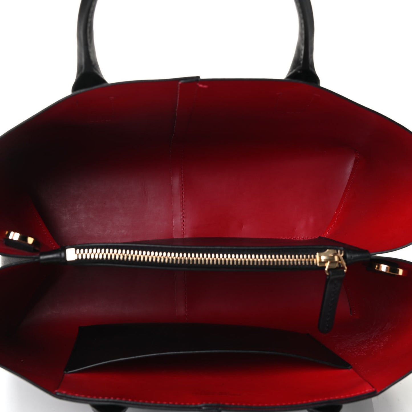 Calfskin Mini Folded Bag Black Flamma