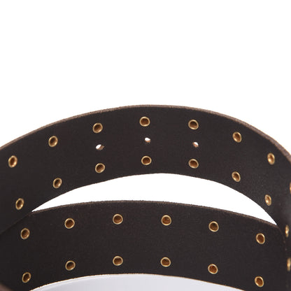 Gucci Calfskin Double G Star Buckle Belt 90 36 Brown 4 of 5