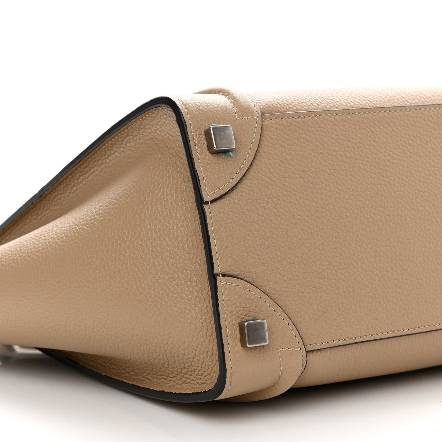 Drummed Calfskin Micro Luggage Dune