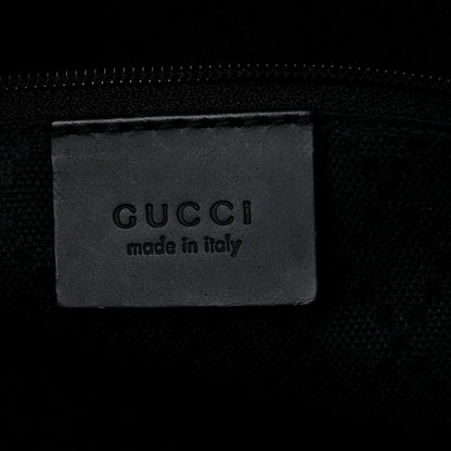 Gucci Nylon Monogram Bamboo Handle Bag Black 6 of 11