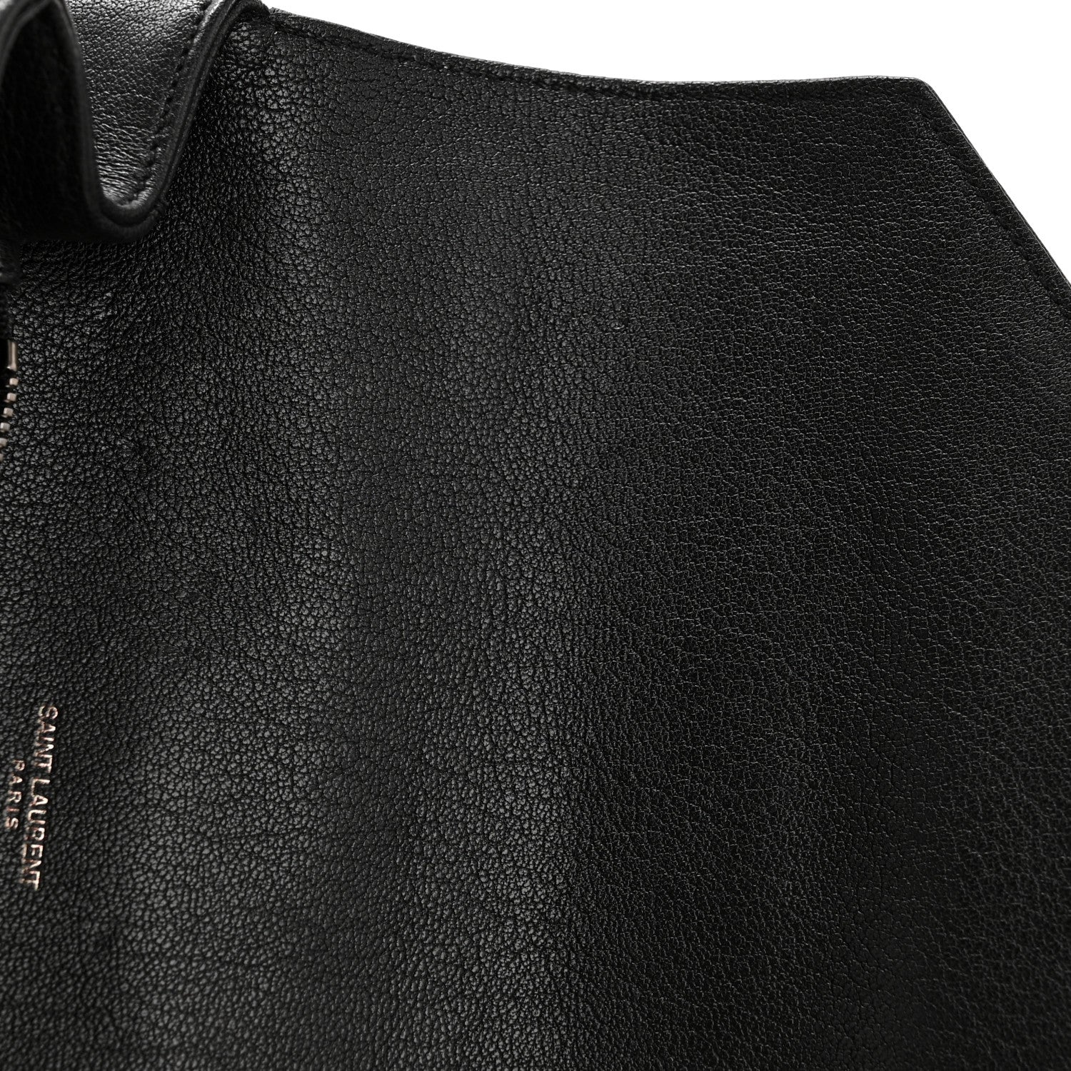 Saint Laurent Sheepskin Matelasse Chevron Monogram Medium College Bag Black 11 of 14