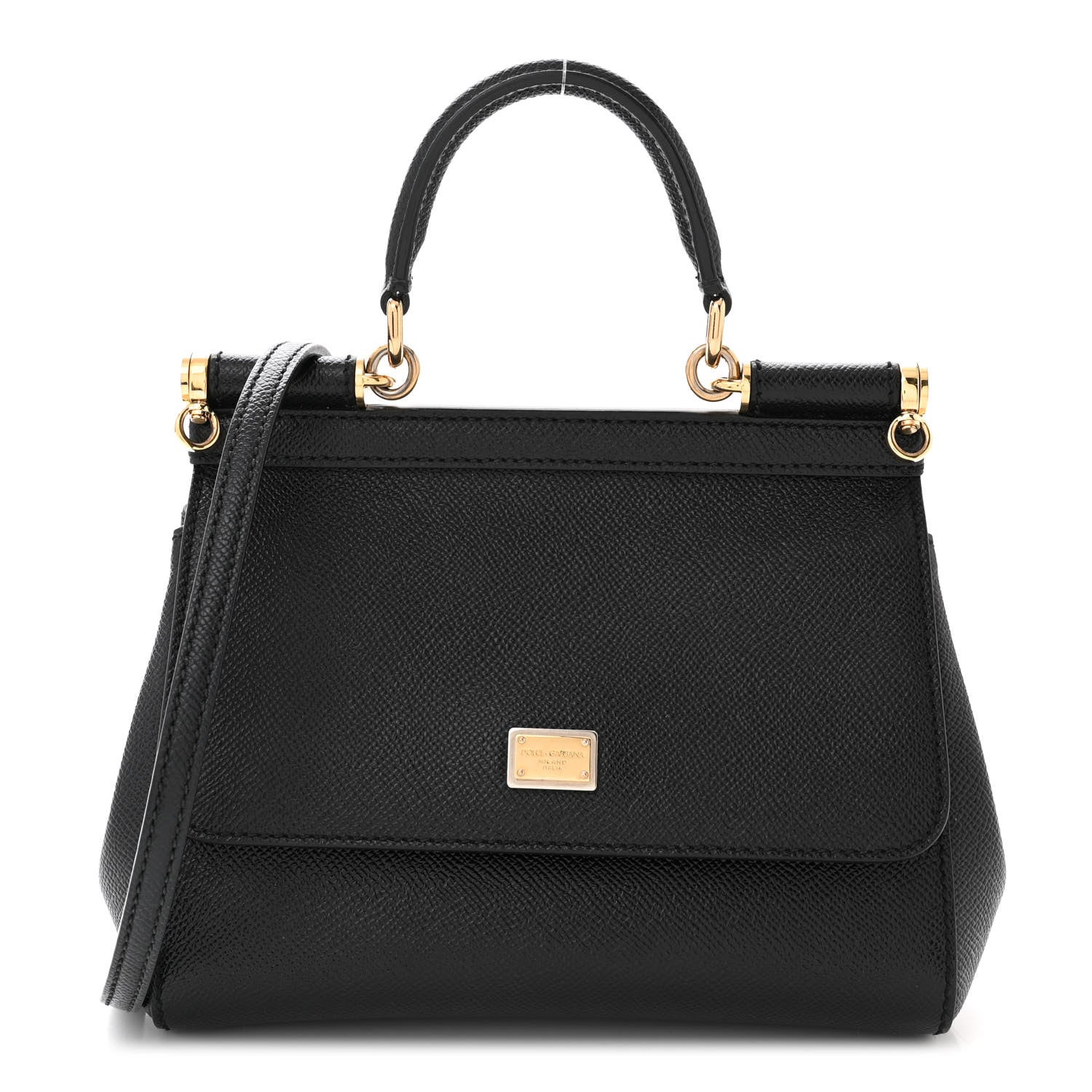 Dolce & Gabbana DOLCE &amp; GABBANA Dauphine Mini Miss Sicily Satchel Black 1 of 10