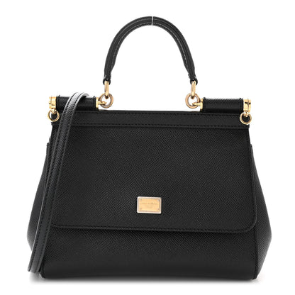 Dolce & Gabbana DOLCE &amp; GABBANA Dauphine Mini Miss Sicily Satchel Black 1 of 10