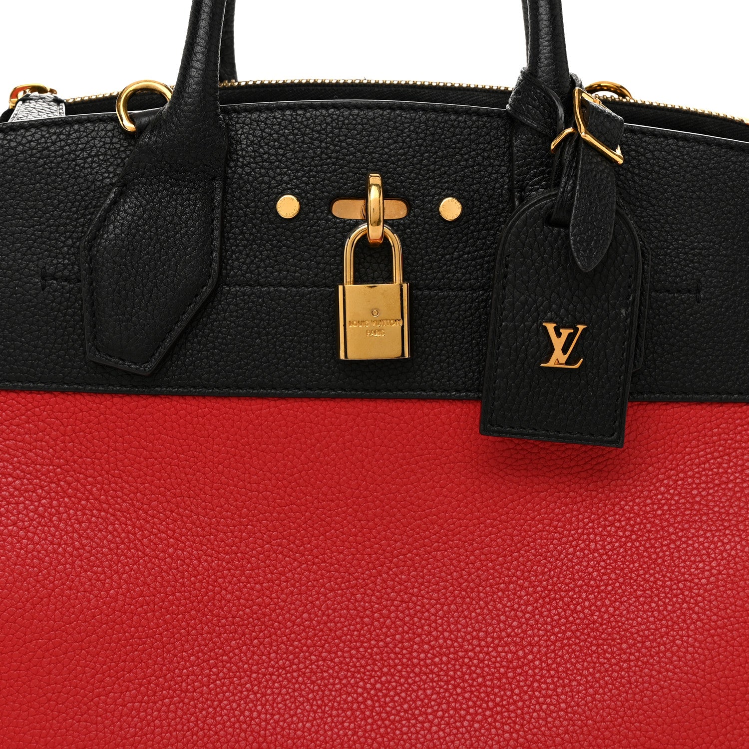 Louis Vuitton Taurillon City Steamer PM Black Rouge 7 of 9