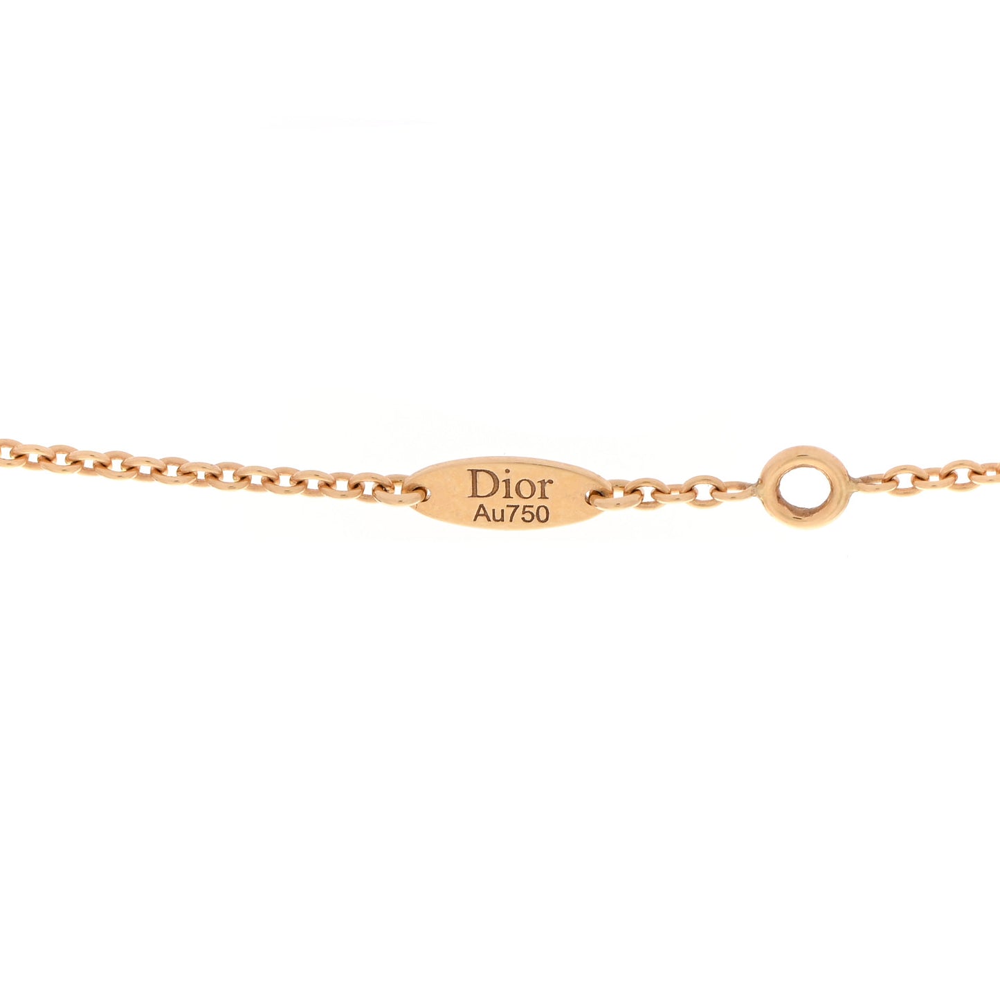18K Yellow Gold Diamond XS Rose Des Vents Necklace