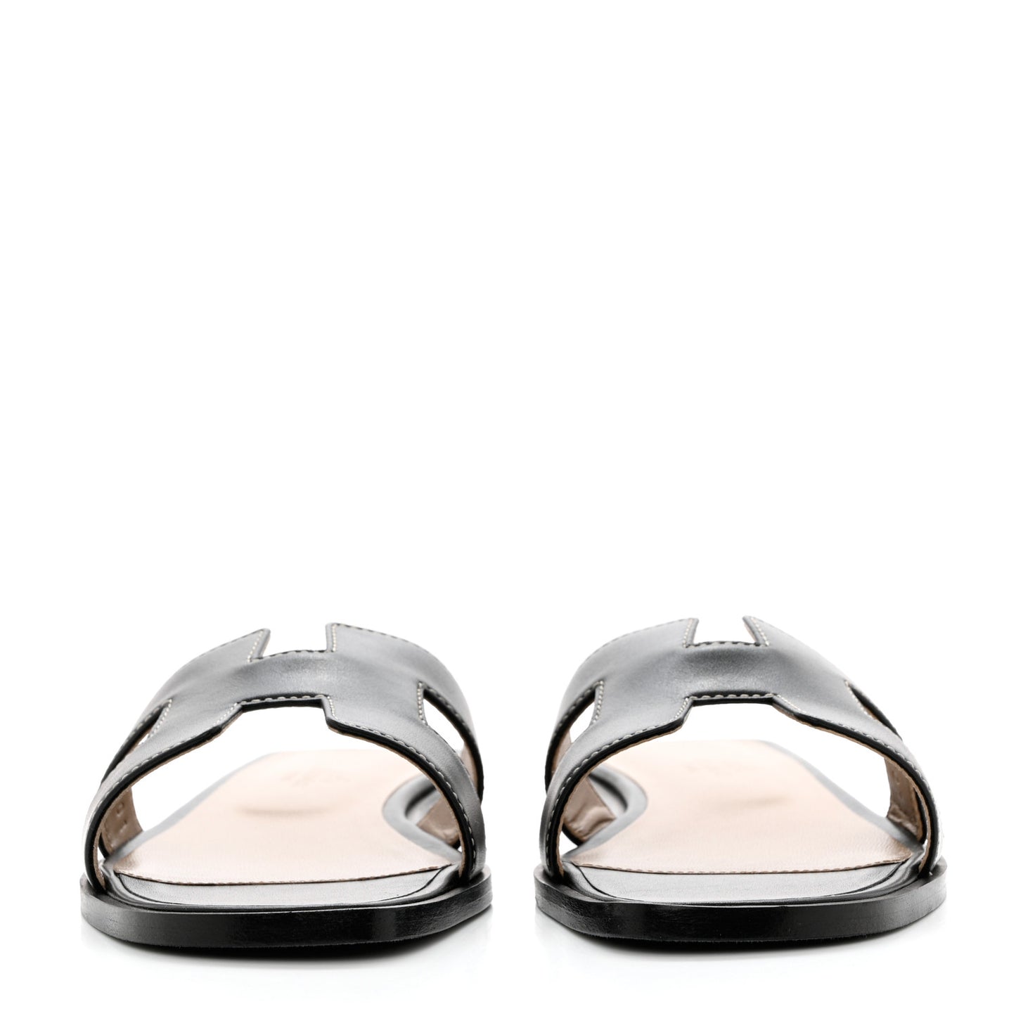 Box Calfskin Oran Sandals 36.5 Black