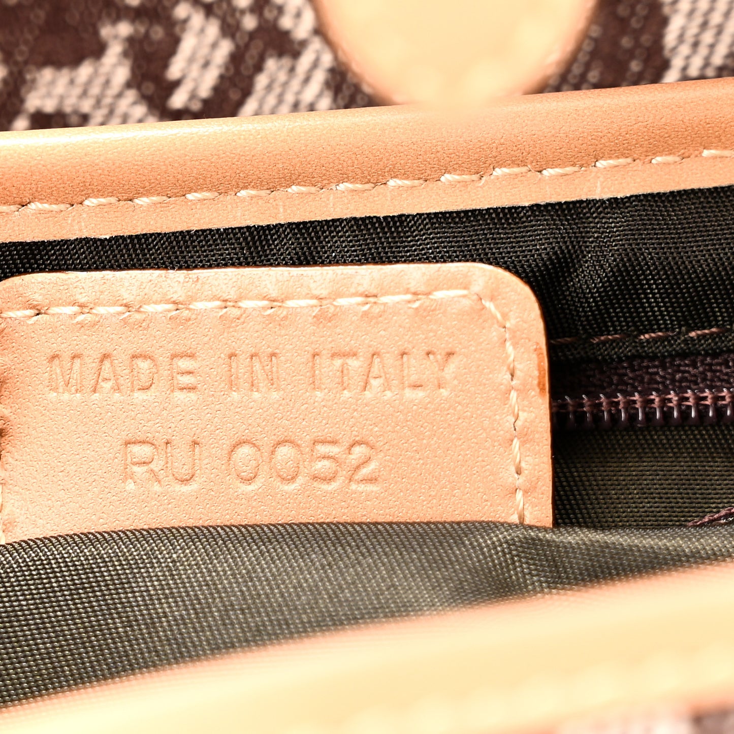 Monogram Saddle Bag Brown