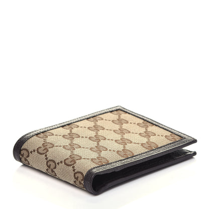 Gucci Monogram Bi-Fold Wallet Beige Dark Brown 4 of 6