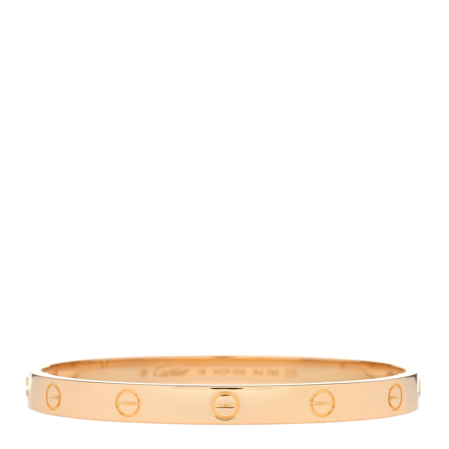 Cartier 18K Yellow Gold LOVE Bracelet 18 1 of 4