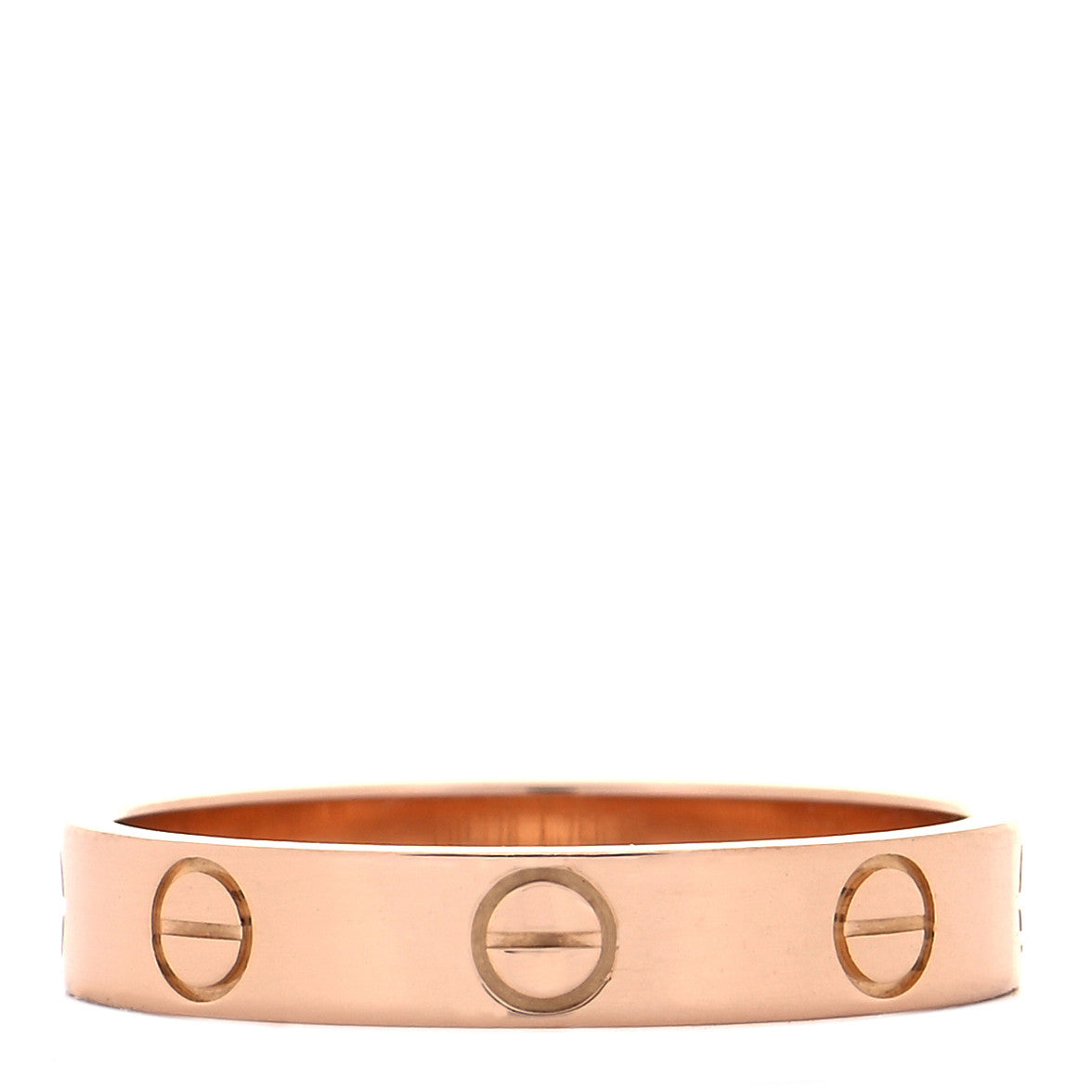 18K Pink Gold 3.5mm LOVE Wedding Band Ring 54 7