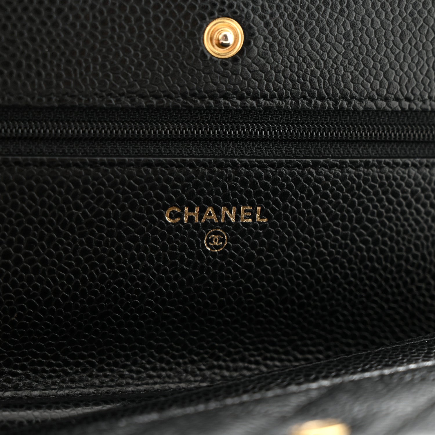 Chanel Caviar Quilted Wallet on Chain WOC Black 6 of 12