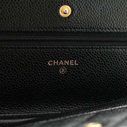 Chanel Caviar Quilted Wallet on Chain WOC Black 6 of 12