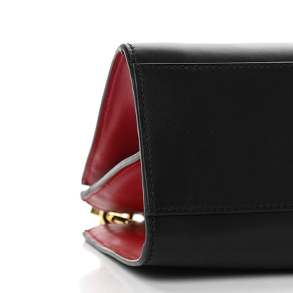 Gucci Nappa Bamboo Web Mini Nymphaea Top Handle Bag Black 10 of 15