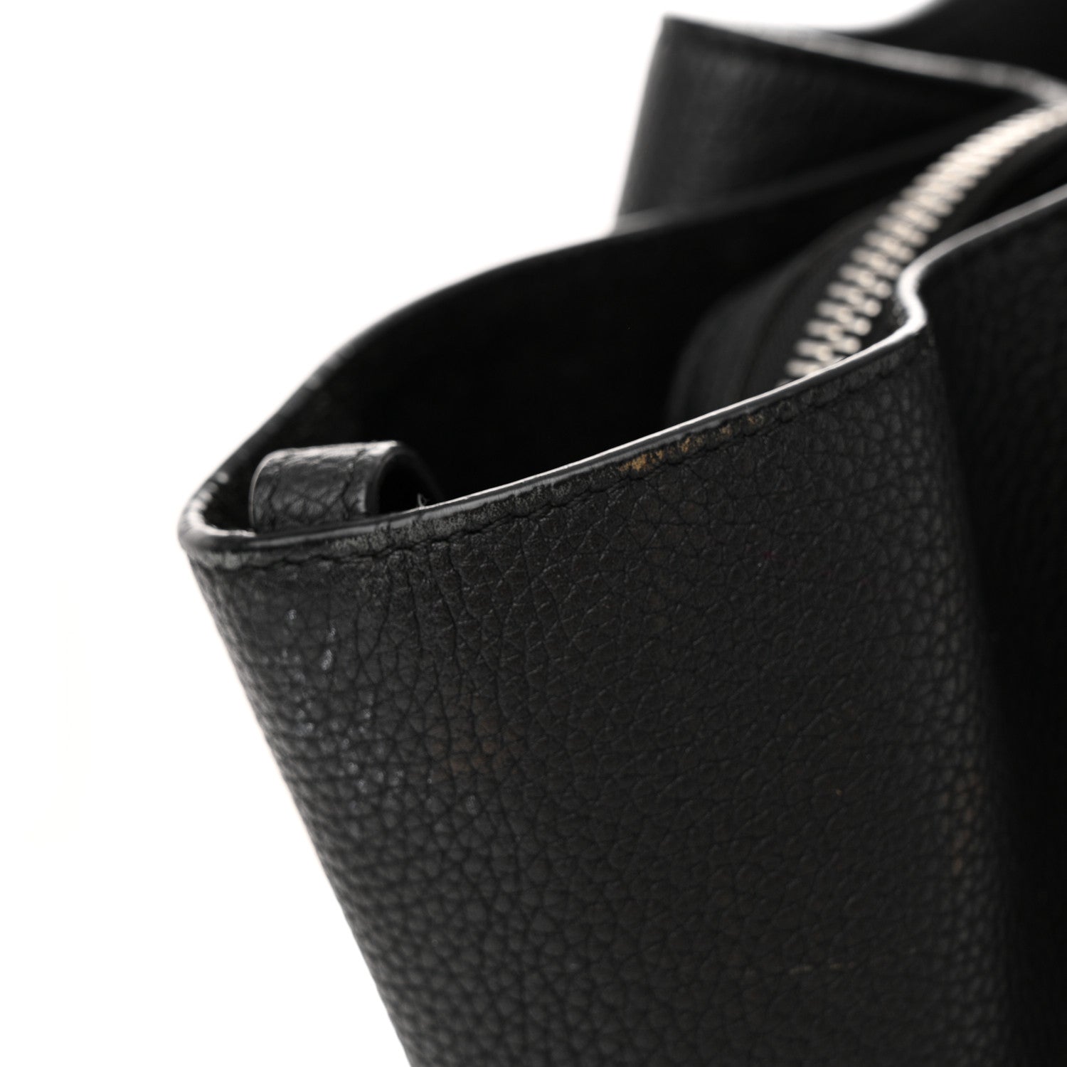 Celine Baby Grained Calfskin Medium Tri-Fold Bag Black 16 of 21